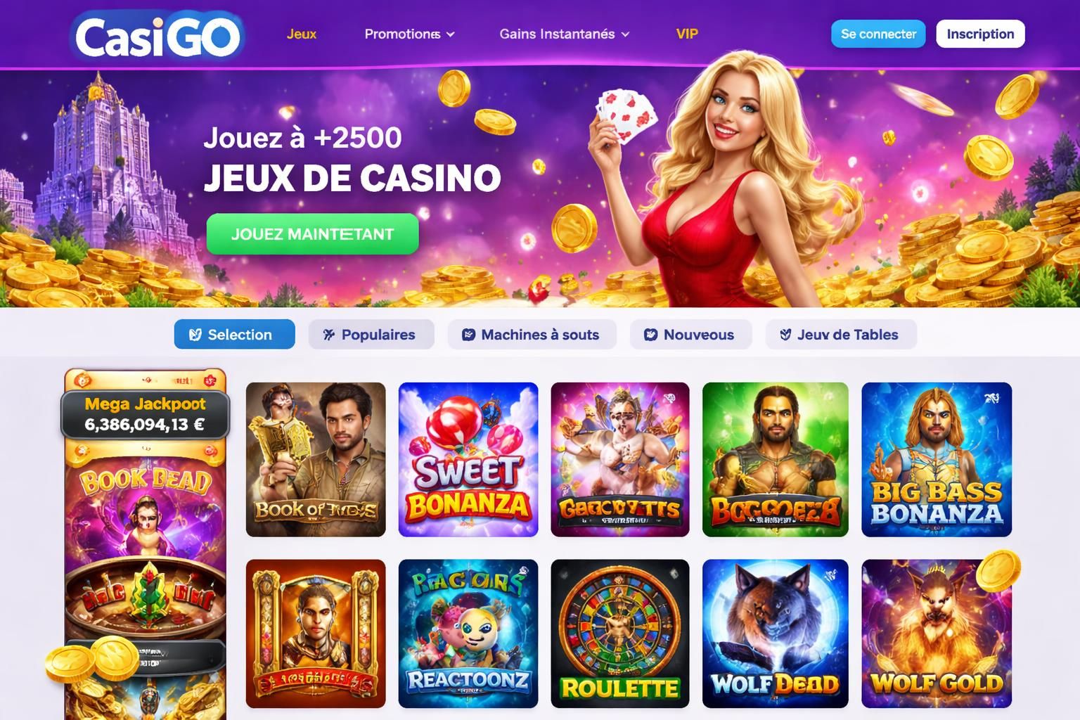 découvrez casigo, la plateforme de jeux en ligne qui fait sensation grâce à son large choix de jeux, ses bonus attractifs et une expérience utilisateur exceptionnelle.